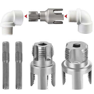 US Integrated Internal & External Pipe Threading Tool For 1/2'' 3/4'' Water Pipe