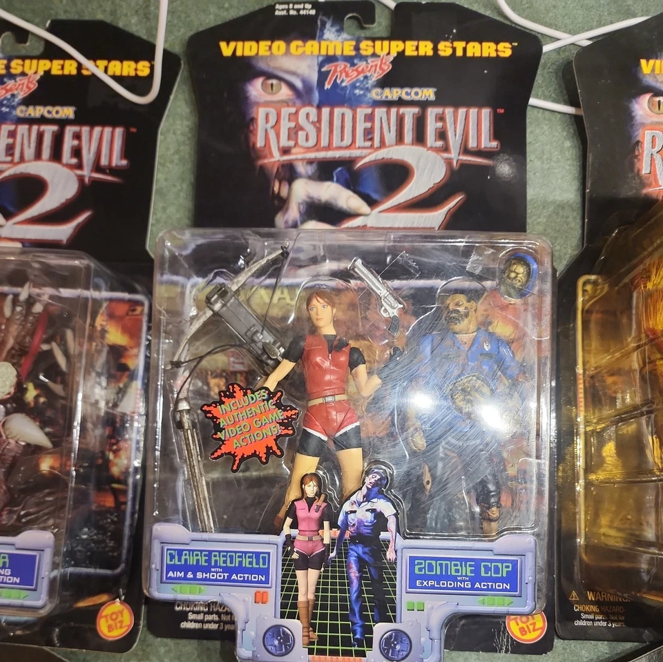 Resident Evil 2 Figuras Videojuego Super Estrellas Platino Lote de 7 Nuevo Precintado  Foto 3 de 4
