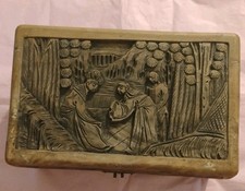 Antique George Zee Chest Hand Carved Wood Chinese
