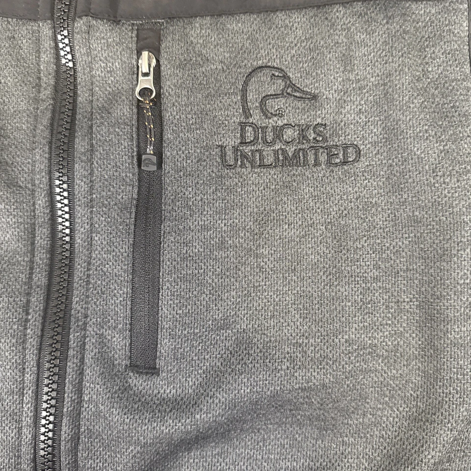 ducks unlimited black fleece Hunting Vest Size M - Image 3 of 4