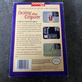 Destiny of an Emperor Nintendo Entertainment System NES CIB Box Booklet Poster