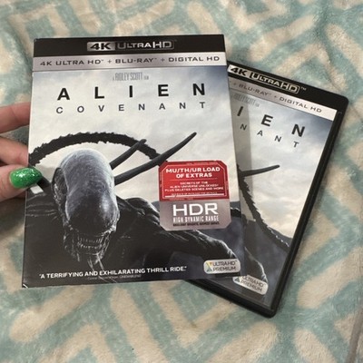 Alien: Covenant 4k Ultra HD Blu-ray/Blu-ray, 2017 W~ Rare OOP SLIP !!