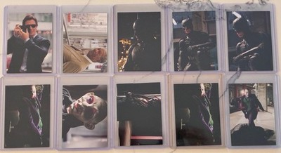 10 card LOT - 2008 PGM The Dark Knight Batman Cristian Bale Joker Heath Ledger