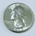 1960 P Washington Quarter  *UNCIRCULATED* *90% SILVER FREE SHIPPING #7964