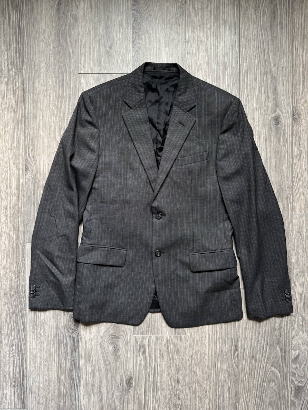 Prada Solid Stripped formal wool suit (blazer/tro… - image 13