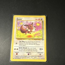 Vintage Pokémon Eevee 51/64 Jungle 1st Edition Common 50 HP Regular English Card