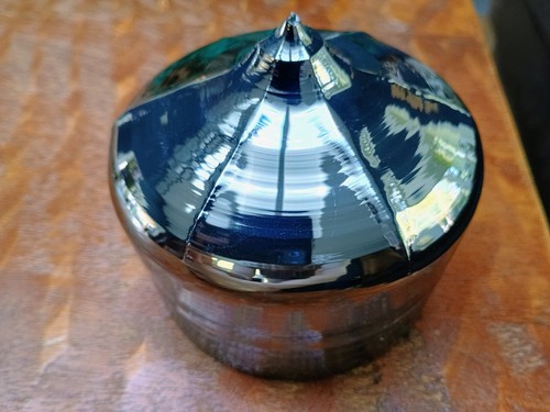 Pure Silicon Crystal Ingot Boule 4in - 3lb BEAUTIFUL PATTERN