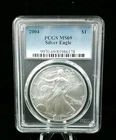 2004 $1 American Silver Eagle PCGS MS69 #7303