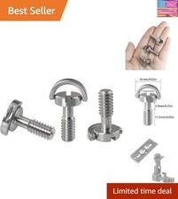 3PCS 1/4-20 Thread D-Ring Stainless Steel Camera Fixing Screws, D Shaft Quick...