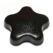 3/8"-16 x 2-5/16" Black Plastic Coarse Thread Knobs 2 pcs. 