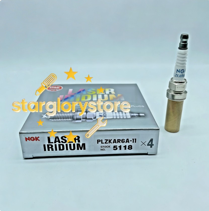 4PCS NEW FIT FOR NGK 5118 PLZKAR6A-11 Spark Plug - Laser Platinum