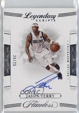 2019-20 Panini Flawless Legendary Scripts 20/25 Jason Terry #LS-JTY Auto 6fs