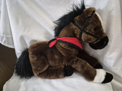 Legendary WELLS FARGO PLUSH 14” MAGGIE HORSE w/ SCARF Brown Pony Stuffed Animal