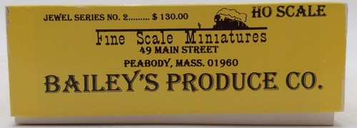 Fine Scale Miniatures 2 HO Scale Bailey's Produce Co. Laser-Cut ...