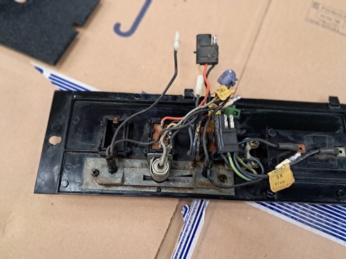 1976 Lincoln continental towncar underdash cover trim antenna control bezel READ - Picture 10 of 15