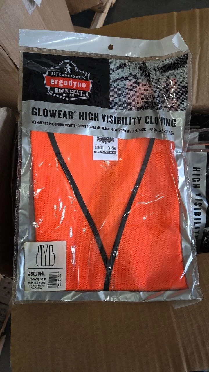 Ergodyne GloWear Non-Certified Reflective Vest Orange One Size 8020HL - product detail image 1