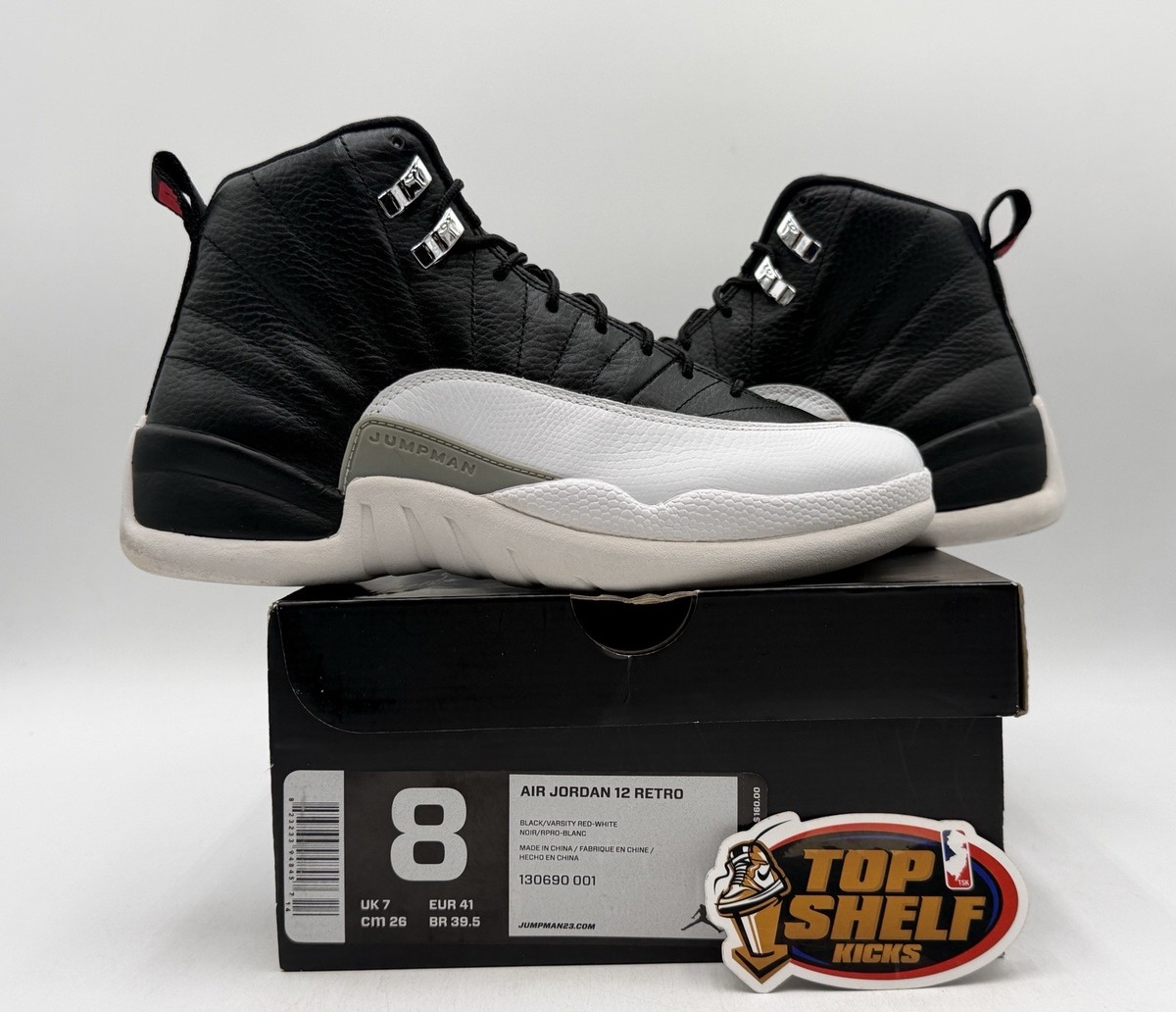 Nike Air Jordan 12 Retro 2012 Playoff Authentic OG Used Size 8