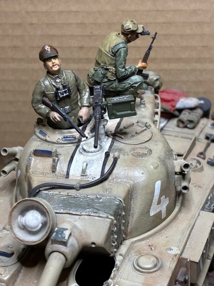 Built 1/35 M-51 Super Sherman Tank Model - Image 4 of 4
