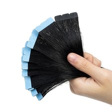 16-26" NEW PU Injected Invisible Tape in Natural Human Hair Extensions Remy