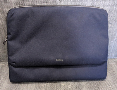 Bellroy Laptop Caddy (14  Cover) - Navy Blue Laptop Sleeve Protected Zipper