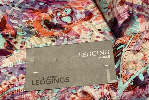NWT Soft Surroundings Women's Sz L Abstract Multi Superslim Cresent Bay Leggings - Picture 4 of 6