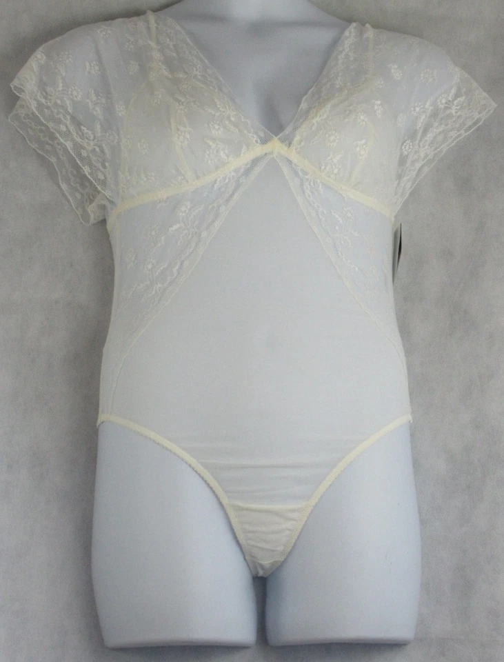 Body Wacoal Para Mujer Levantado en Lujo Manga Alineada Malla Encaje, Garceta, Grande Foto 3 de 4