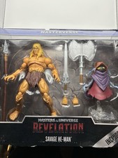 Masters of the Universe Revelation Savage He Man with Orko Action Figure