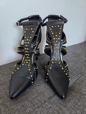 Ivyrevel Pointed Caged Court Shoes with Stud Detail - Size 40 UK 7