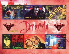 Somalia 2004 DRACULA - Bela Lugosi - HALLOWEEN Sheet (6) IMPERFORATED MNH