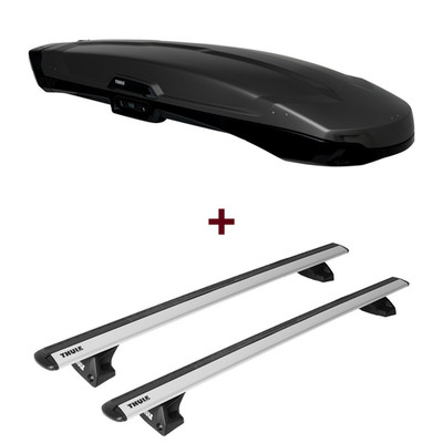 Dachbox Thule Vector Alpine + Dachträger Thule für Volvo V60 Cross Country II