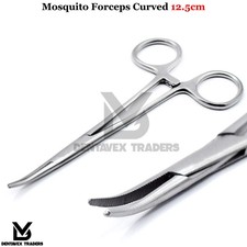 Curved Mosquito Hemostat 5"   Surgical Arterial Clamp Locking Forceps CE
