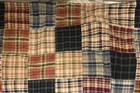 Madras Plaid Patchwork Single Curtain panel~ Metal Grommets~Muslin Lined~EXC