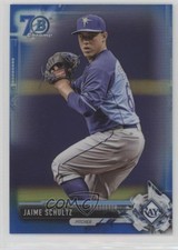 2017 Bowman Chrome Prospects Blue Refractor 70th Anniversary Jaime Schultz 1n1