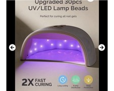 MelodySusie P-PLUS30G Cordless Rechargeable UV/LED Nail Lamp, White