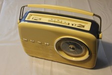 Vintage Bush TR82B Transistor Radio, FM / LW / MW undamaged, working, cream.