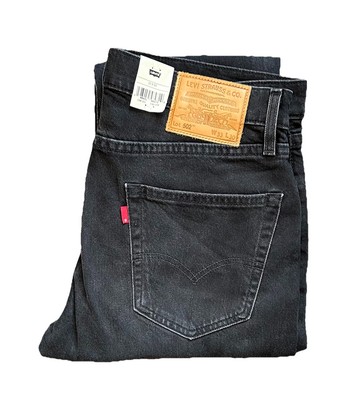Original LEVIS Herren 502 Regular Taper Fit Schwarz Grau Stretch
