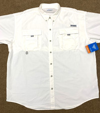 Columbia Shirt Mens XL PFG Bahama II Performance Vented UPF Outdoor Short-Sleeve