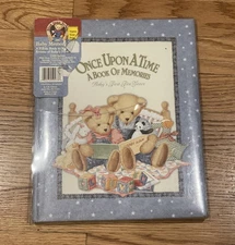 Blue Jean Teddy Baby Book Memory Keepsake 2003 Daisy Kingdom