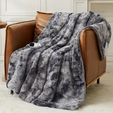 Homemate Heated Blanket Electric Throw - 50"x60" Heating Blanket Throw 1/2/4/...