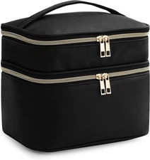 Makeup Bag for Women, X-Large Travel Makeup Bag Organizer, Portable Toiletry Bag