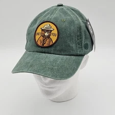 SMOKEY BEAR ONLY YOU Officially Licensed Green Adjustable Hat Open Road Brand 