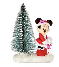 Ruz Disney Mrs. Claus Minnie Mouse Tree Christmas Village Figure Decorative 3.5"