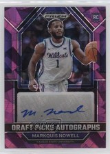 2023-24 Panini Prizm Draft Picks Purple Ice 81/99 Markquis Nowell Auto 10ek