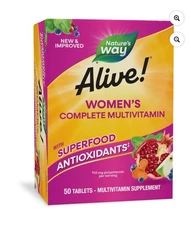 Nature's Way Alive! Women’s Complete Multivitamin, Supports Energy Metabolism