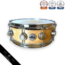 DW Collector's Series Maple Snare 14x5.5 Drum Kit Hard Rock Maple