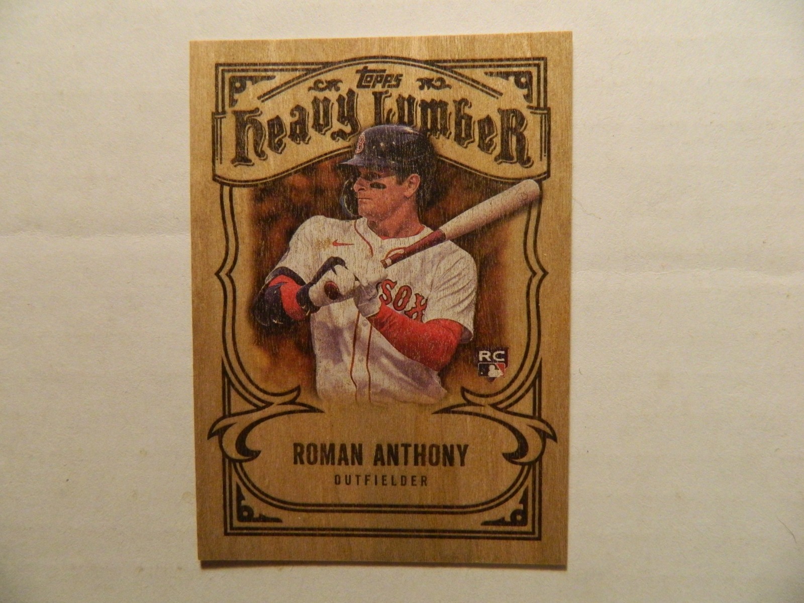 2026 Topps Series 1 Heavy Lumber RC Card of Roman Anthony - Red Sox VERY RARE