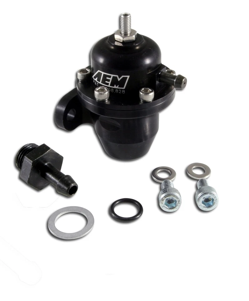 Regulador de presión de combustible ajustable AEM 25-300BK negro 1994-2001 Acura Integra Foto 4 de 4
