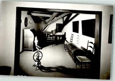 39927418 - 8261 Zangberg Spinning Wheel in Zangberg Castle Photo Original from Archive