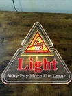 Rare Vintage 1983 Blatz Light Beer “Why Pay More For Less” Lighted Sign Works