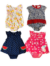 Baby Girl 3/6 Months Rompers Dresses Outfits Clothes Lot Summer Bunny Ruffle